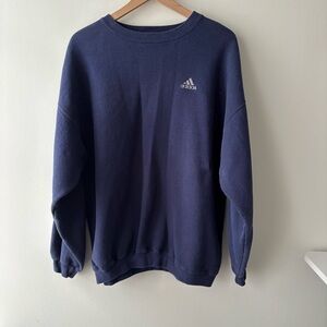 Adidas Vintage Men's Deep Blue Crewneck‎ Sweater Sz XL
